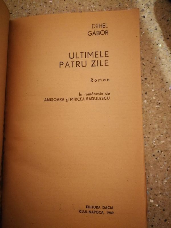 Marius Dobrin: „Ultimele patru zile” de Dehel Gábor   