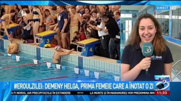 Aida Ilie: Demény Helga, prima femeie din România, care a înotat 24 de ore neîntrerupt!