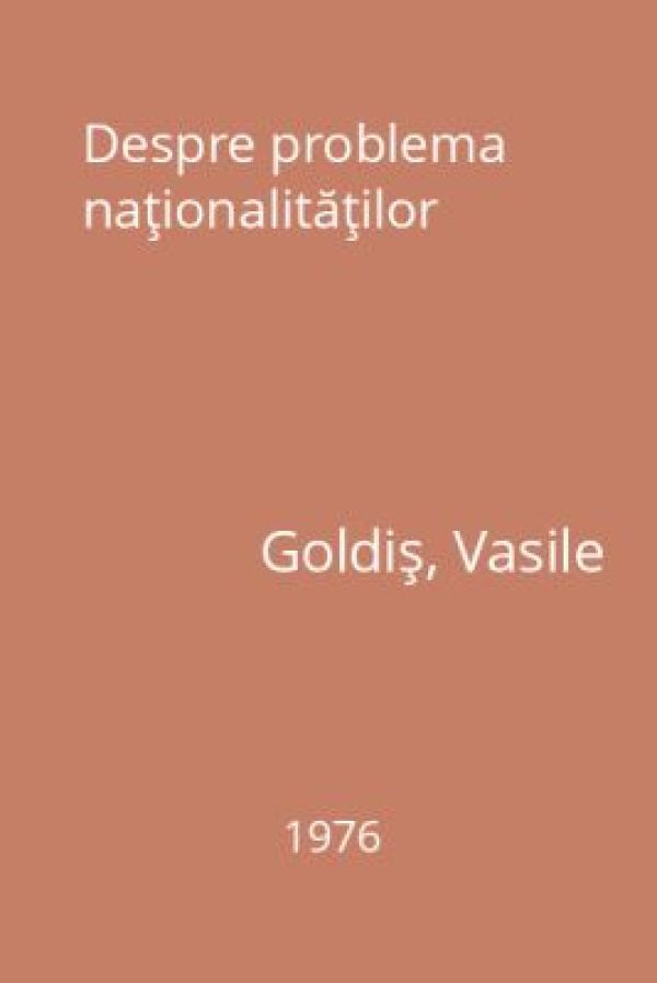 Szabó Csaba: Despre maghiara perfectă a lui Goldis László / Vasile Goldiș